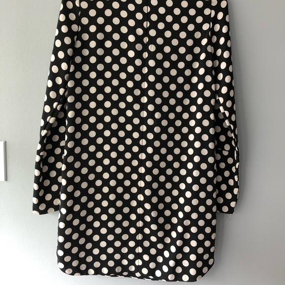 Black and white polka dot shift dress - Picture 7 of 7